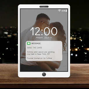 Feststellbildschirm für Mobiltelefone Save The Date