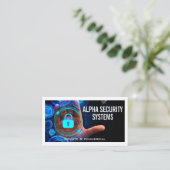 Feststelltaste für digitale Sicherheit | Datenvera Visitenkarte (Stehend Vorderseite)