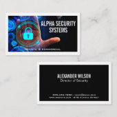 Feststelltaste für digitale Sicherheit | Datenvera Visitenkarte (Vorne/Hinten)