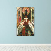 Feststellung der Jungfrau in eine Gemeinschaft Leinwanddruck (Insitu (Holzboden))