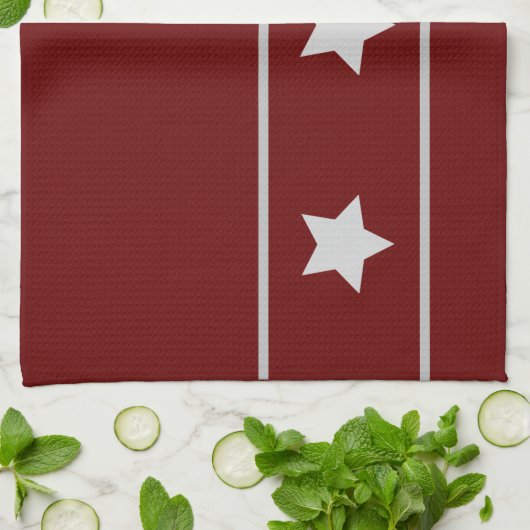 Feststern Geschirrtuch (Gefaltet)