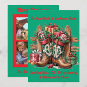 Feststiefel Feiertagskarte (Vorne/Hinten)