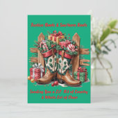 Feststiefel Feiertagskarte (Stehend Vorderseite)