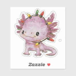 Feststoff Axolotl Aufkleber