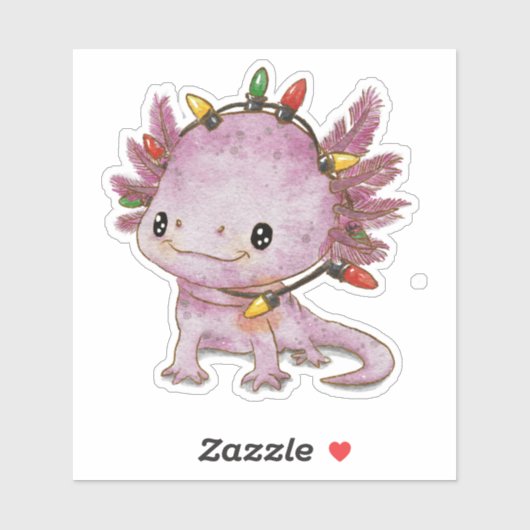 Feststoff Axolotl Aufkleber (Blatt)