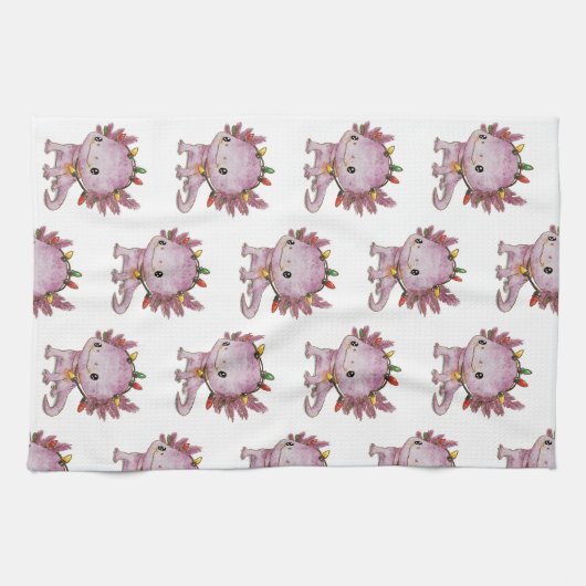 Feststoff Axolotl Geschirrtuch (Horizontal)