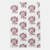 Feststoff Axolotl Geschirrtuch (Vertikal)