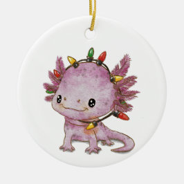 Feststoff Axolotl Keramik Ornament