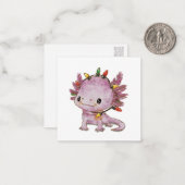 Feststoff Axolotl Mitteilungskarte (Vorderseite/Rückseite Beispiel)