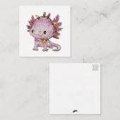 Feststoff Axolotl Mitteilungskarte (Vorne/Hinten)