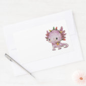 Feststoff Axolotl Rechteckiger Aufkleber (Umschlag)