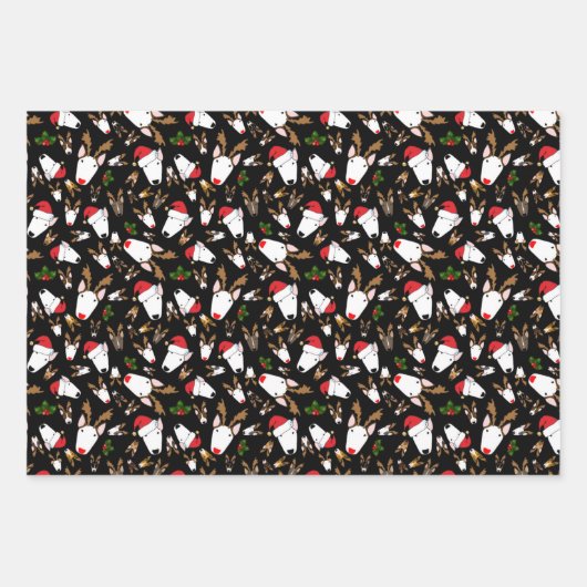 Feststoffe auf weißem Umhüllungspapier Geschenkpapier Set (Vorderseite 2)