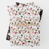 Feststoffe auf weißem Umhüllungspapier Geschenkpapier Set (Beispiel)