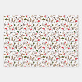 Feststoffe auf weißem Umhüllungspapier Geschenkpapier Set (Vorderseite)