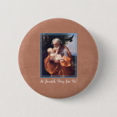 Festtag des hl. Josef mit Säugling Jesus Button (Vorderseite)