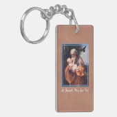 Festtag des hl. Josef mit Säugling Jesus Schlüsselanhänger (Vorderseite links)