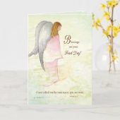 Festtag religiöser Engel Karte (Gelbe Blume)