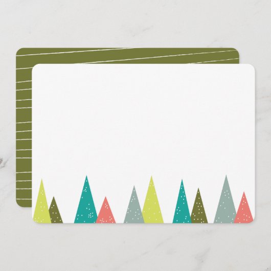 Festtage Forest 12x18 Stationery Cards Einladung (Vorne/Hinten)