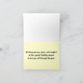 Festtages-Goldblatt-Baum-Karten Feiertagskarte (Innenseite)