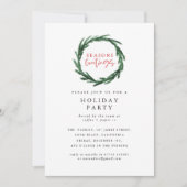 Festtages-UnternehmensweihnachtsParty Einladung (Vorderseite)