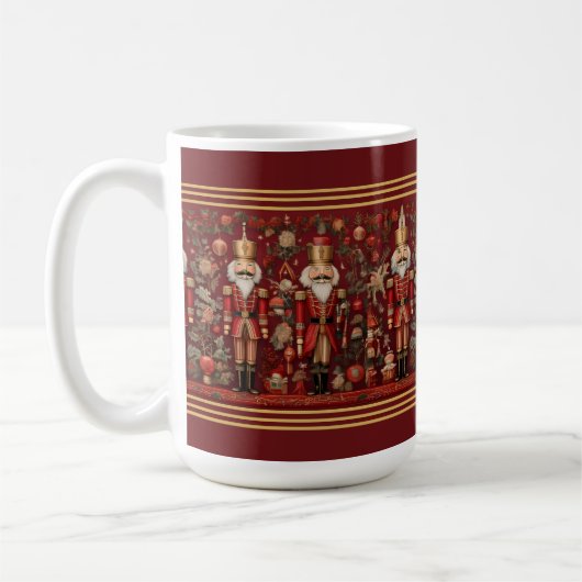 Festtags-Nussknacker-Urlaubstasse Kaffeetasse (Links)