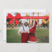 Festtags-Schleife Feiertagskarte (Vorderseite)