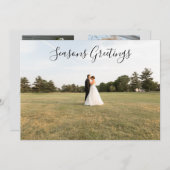 Festtagsgruß-Skript-Fotokarte Feiertagskarte (Vorne/Hinten)