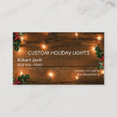 Festtagsleuchten und Einrichtung Visitenkarte (Vorderseite)