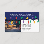 Festtagsleuchten und Einrichtung Visitenkarte (Vorderseite)