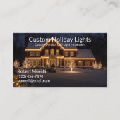 Festtagsleuchten und Einrichtung Visitenkarte (Vorderseite)