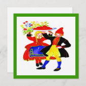 Festtagsmahlzeit Niederländisch Feiertagskarte (Vorne/Hinten)