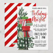 Festtagsmarkt Shopping Einladung (Vorne/Hinten)