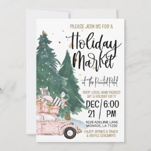 Festtagsmarkt Shopping Einladung