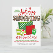 Festtagsmarkt Shopping Einladung (Stehend Vorderseite)