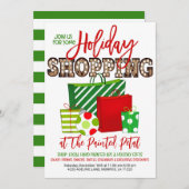 Festtagsmarkt Shopping Einladung (Vorne/Hinten)