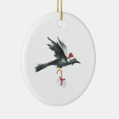 Festtagsraven mit Geschenk Keramik Ornament (Rechts)