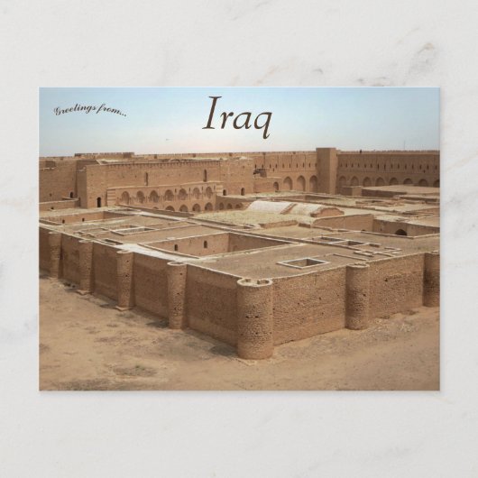 Festung Al-Ukhaidir im Irak Postkarte (Vorderseite)