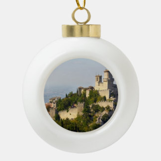 Festung Città di San Marino, Italien Keramik Kugel-Ornament