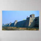Festung der Altstadt von Pingyao - China Poster (Vorne)