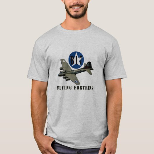 Festung des Fliegen-B17 T-Shirt (Vorderseite)
