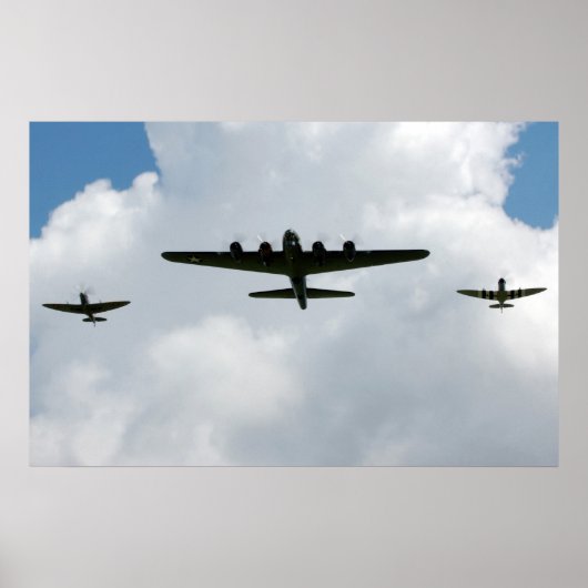 Festung des Fliegen-B-17 Poster (Vorne)