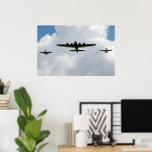 Festung des Fliegen-B-17 Poster (Heimbüro)