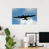 Festung des Fliegen-B-17 Poster (Heimbüro)