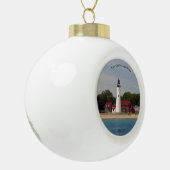 Festung Gratiot Leuchtturm Keramik Kugel-Ornament (Links)