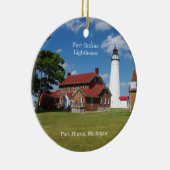 Festung Gratiot Leuchtturm Keramik Ornament (Rechts)