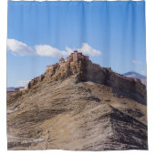 Festung Gyantse Dzong - Tibet Duschvorhang (Vorderseite)