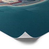 Festung mittelalterliche Fantasy - Stadt Illustrat Poster (Ecke)