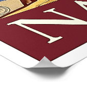 Festung Neapel, Italien, Mittelalter, Jahrgang Poster (Ecke)