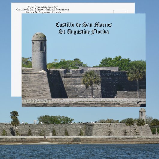 Festung St. Augustine FL Castillo de San Marcos Postkarte