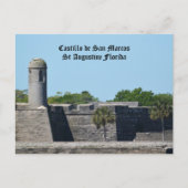 Festung St. Augustine FL Castillo de San Marcos Postkarte (Vorderseite)